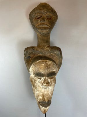 Igbo - 220301 African mask from the Igbo - Nigeria. kopen? Bied vanaf 45!