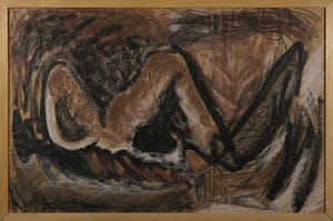 Rimon Rahel Ajami - Gemengde techniek op papier, Woestijn I - Ingelijst (Groot) kopen? Bied vanaf 1!