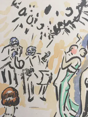 Kees van Dongen - Pochoir - Op het feest kopen? Bied vanaf 300!