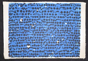 Jef Diederen - Linosnede op Japans papier, Zonder titel kopen? Bied vanaf 100!