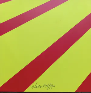 Etienne Elias - Druppels op een surrealistisch landschap, zeefdruk kopen? Bied vanaf 115!