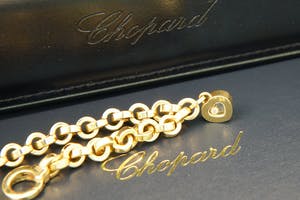2058 - Chopard - Excl. "Happy Diamonds" 18 krt gouden Armband + diamanten hanger kopen? Bied vanaf 1960!