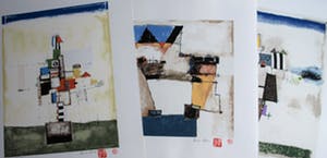 Bruno Haas - Map met 3 zeefdrukken – 1999 - oplage 10 ex. kopen? Bied vanaf 75!