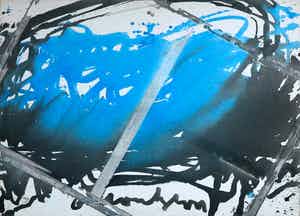 Anton Heyboer - Acryl met Oost-Indische inkt op doek - Dit heb ik zelf gemaakt (Groot) verkocht voor € 250!