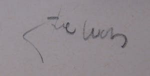 Joe Wols - Potloodtekening, Half gezicht kopen? Bied vanaf 1!