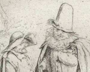 Adriaen van Ostade - Drie groteske figuren, De Kwakzalver kopen? Bied vanaf 40!