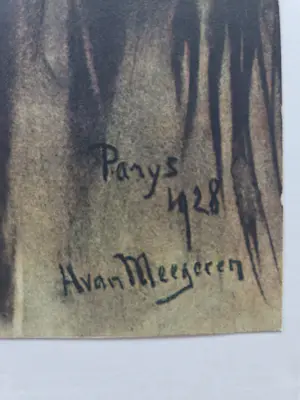 Han van Meegeren - Drie litho's. Groepsportretten. kopen? Bied vanaf 59!