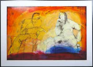 Sjer Jacobs - Zeefdruk, Debat-Ingelijst (Zeer Groot) verkocht voor € 100!