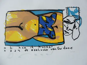 Herman Brood - Zeefdruk, "de zeelucht van Uw doos" kopen? Bied vanaf 225!