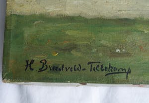 Henriette Breedveld - Olieverf op doek , “Huisje” - ca. 1915 kopen? Bied vanaf 25!