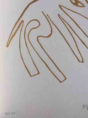 Klaas Gubbels - linosnede uit 1998 - oplage 125. kopen? Bied vanaf 175!