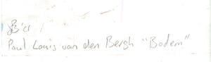 Paul Louis Van Den Bergh - Gemengde Techniek - "Bodem" - Gesigneerd kopen? Bied vanaf 40!