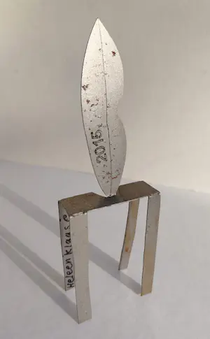 AcheterKlaas Gubbels - Lippen op tafel, dubbelgesigneerd metalen beeld (2015)? Enchérissez de 195!