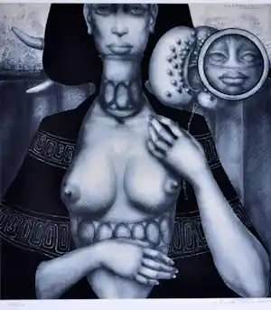 AcheterJef van Tuerenhout - De Spiegel - Zeefdruk - Gesigneerd - 54x42 cm - 1977? Enchérissez de 80!