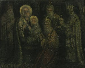 Henri van Daalhoff - Olieverf op paneel, Drie koningen - Ingelijst kopen? Bied vanaf 150!