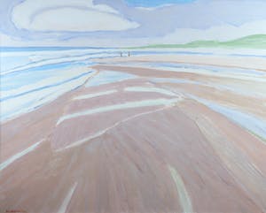 Paul Overhaus - Acryl op doek, Natstrand - Ingelijst (Groot) kopen? Bied vanaf 100!