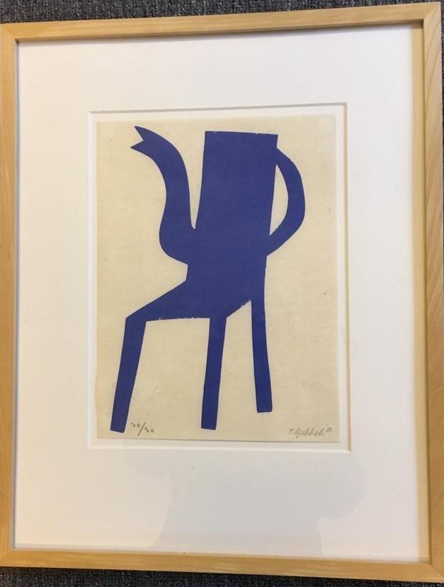 Klaas Gubbels - Houtdruk, zeer kleine oplage!!! verkocht voor € 350!