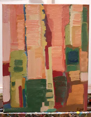 Elva Polyakova - Tulips in een abstract spiegel kopen? Bied vanaf 199!