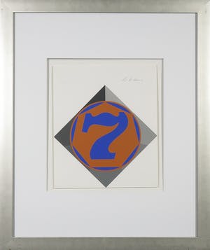 Robert Indiana - Gesigneerde zeefdruk, 7 / Heptagon - Ingelijst kopen? Bied vanaf 1!