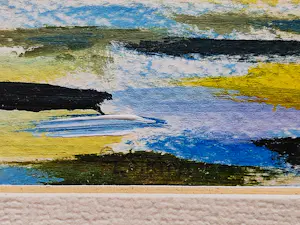 Eddy Sikma - Expressionistisch gouache "zomeravond Waddenzee vanuit Harlingen" - gesigneerd kopen? Bied vanaf 54!