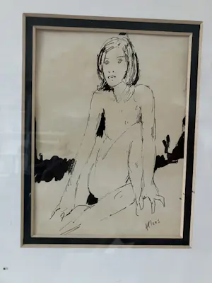 Cornelis Kloos - Zittende naakte jonge dame kopen? Bied vanaf 40!