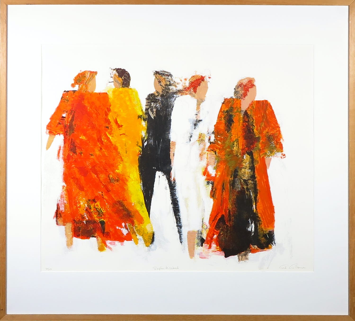 Wil Willemsen - Zeefdruk, Sophisticated - Ingelijst verkocht voor € 50!