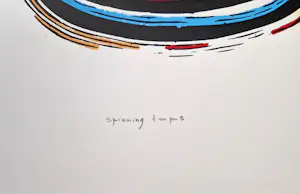 Hans Wap - Litho: 'Spinning tops' (1998) kopen? Bied vanaf 30!