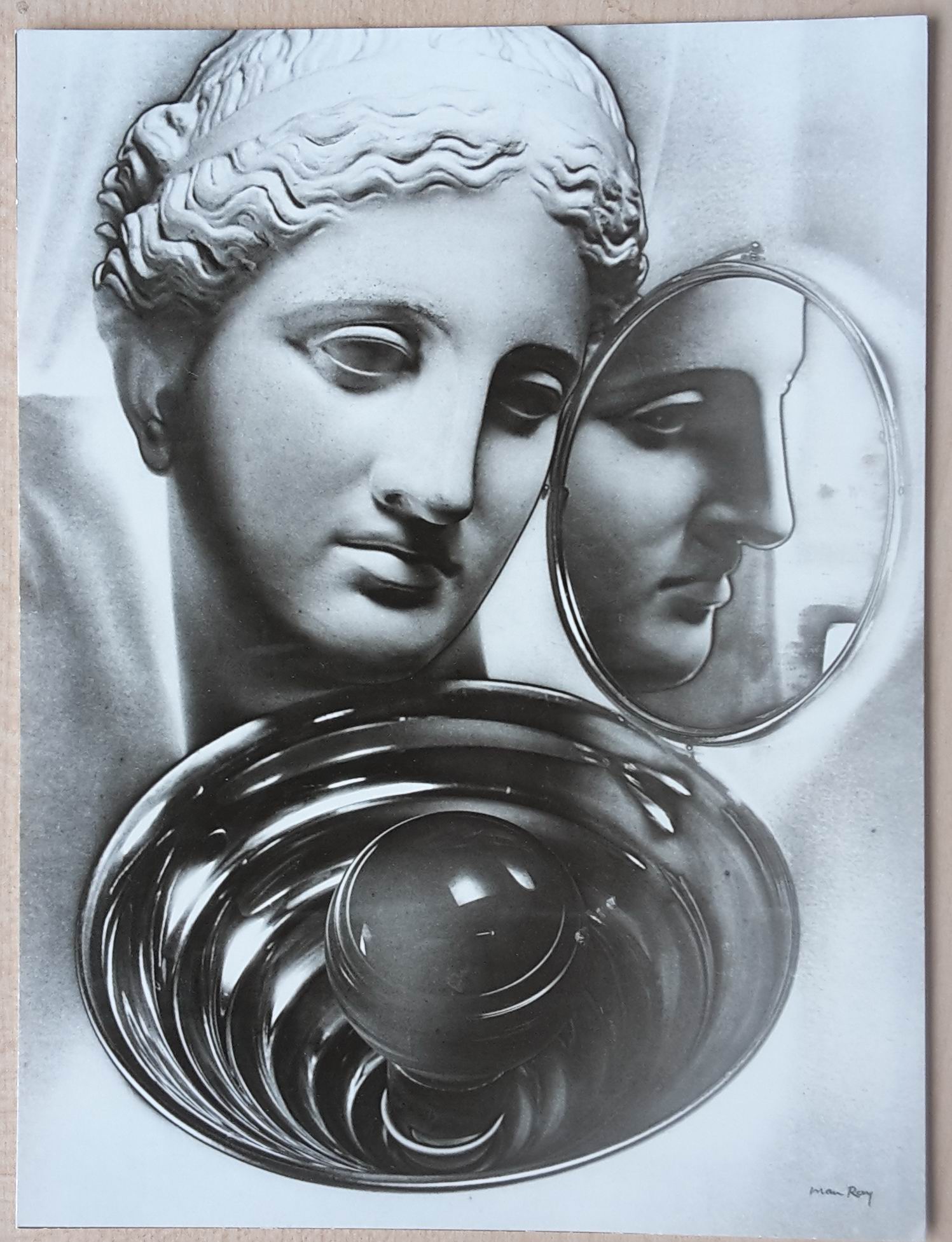Man Ray - Antiker Kopf mit Spiegel und Lampe kopen? Bied vanaf 20!