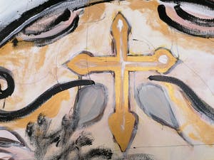 Leyton Rowley - Dias Los Muertos 2019 GROTE KLEURRIJKE SCHILDERIJ kopen? Bied vanaf 700!