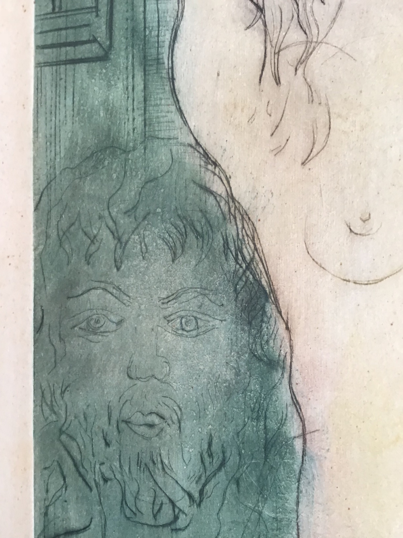 Niet of onleesbaar gesigneerd - Naakt meisje, kleurets, Tsjechisch kunstenaar, gesigneerd kopen? Bied vanaf 1!