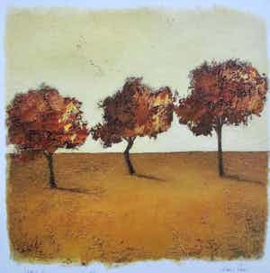 Hans Paus - Giclee "Trees II" verkocht voor € 35!