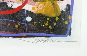 Theo Koster - Zeefdruk en collage, 3 kopen? Bied vanaf 1!