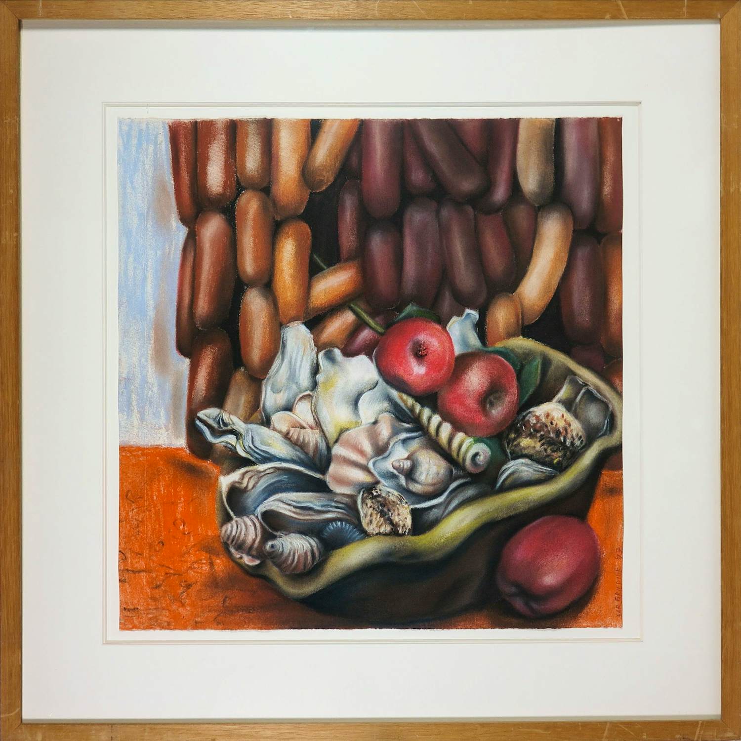 Saskia Griepink - Oliepastelkrijt op papier, Stilleven - Ingelijst kopen? Bied vanaf 70!