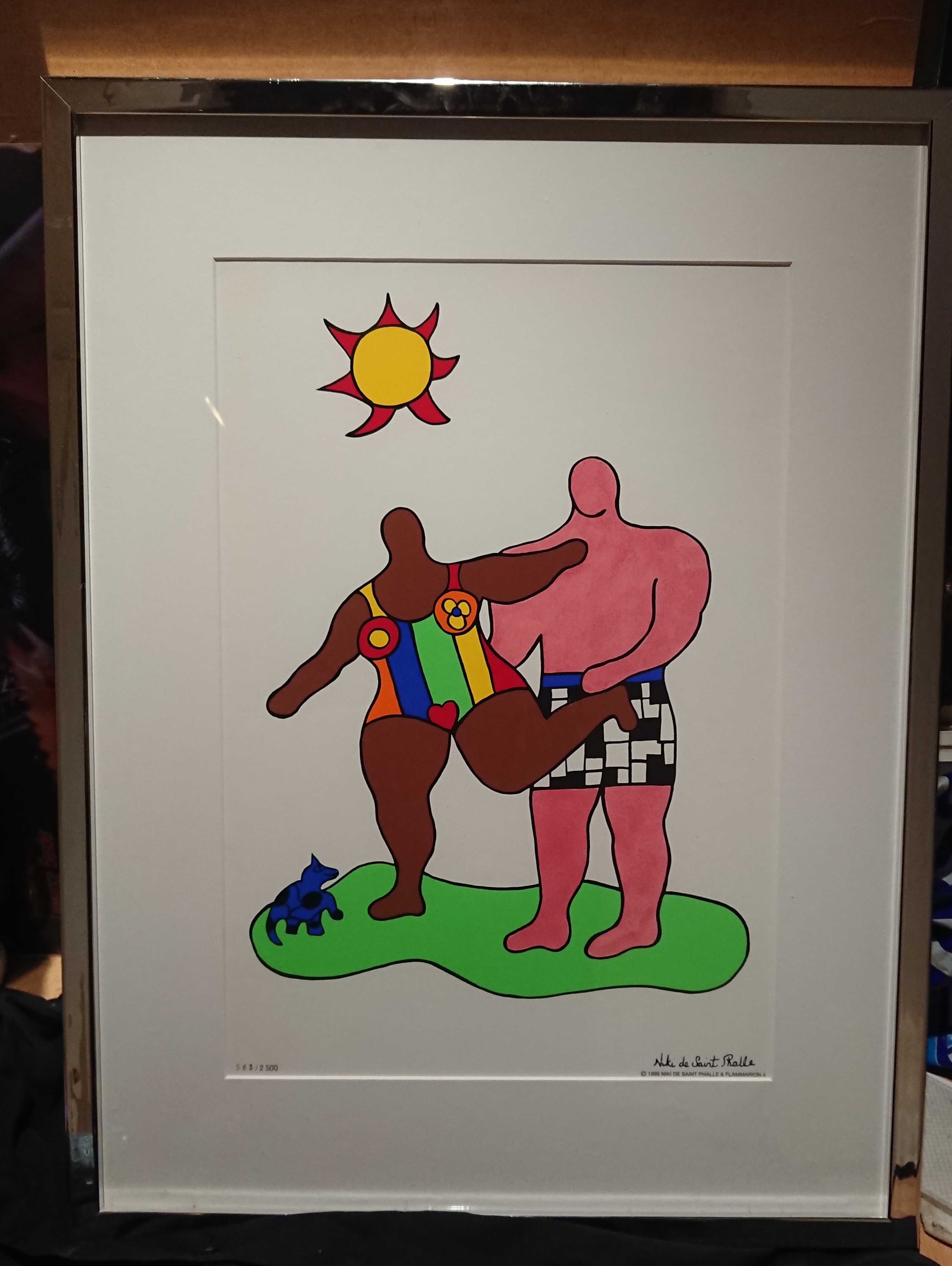 Niki de Saint-Phalle - Les amoureux en couleurl  verkocht voor € 250!