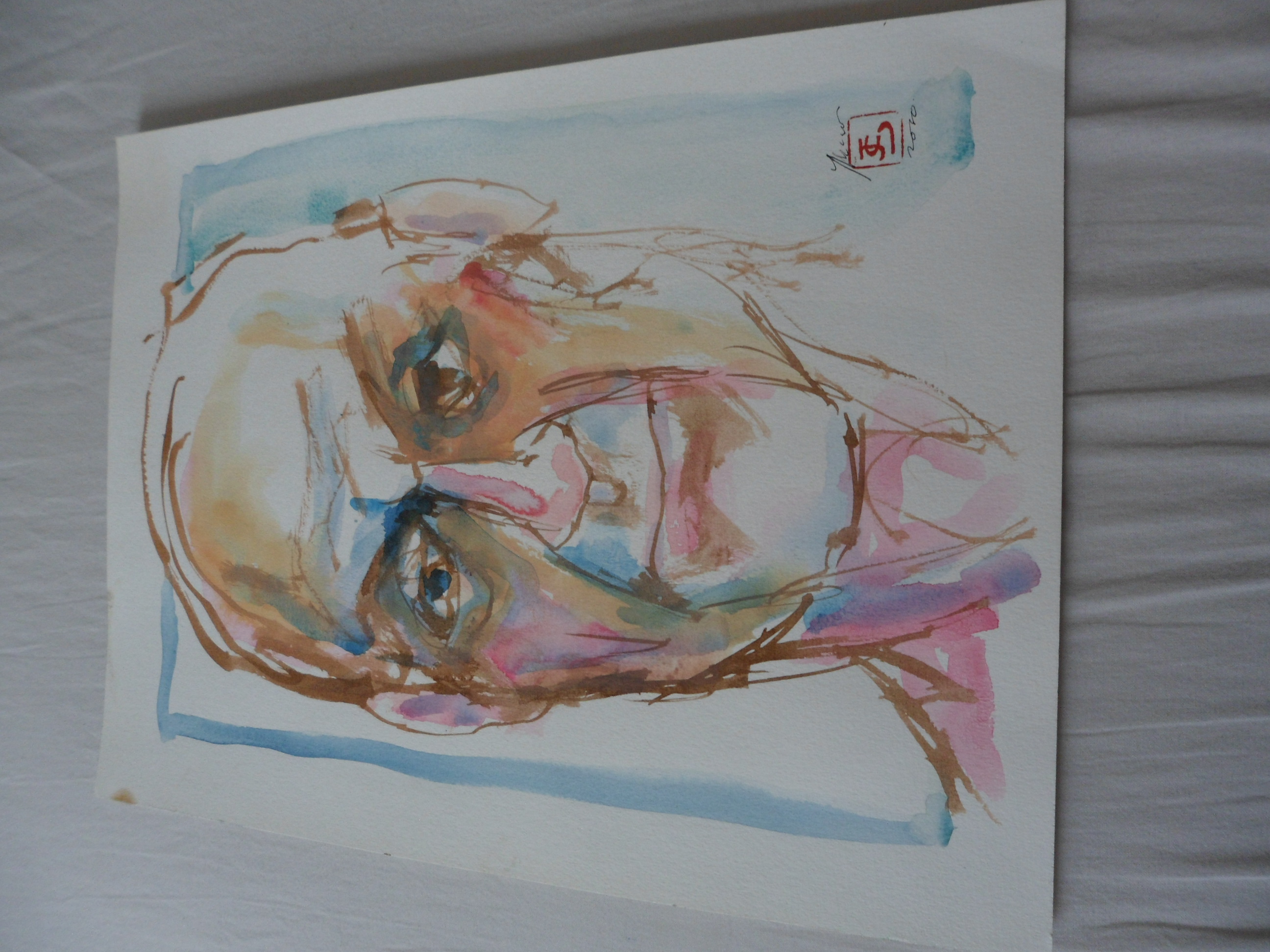 Jan Schoneveld - Aquarel zonder titel kopen? Bied vanaf 30!