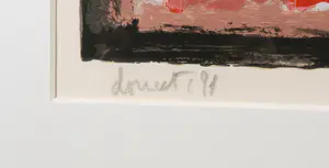 Jacques Doucet - Zeefdruk, Abstracte compositie - Ingelijst (Groot) kopen? Bied vanaf 150!