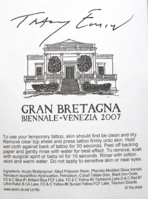 Tracey Emin - Singing Bird - Tattoo 2007 - verso drukgesigneerd - ready to frame kopen? Bied vanaf 50!