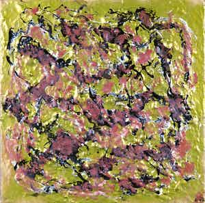 Bert Braam - Acryl op doek, Abstracte compositie verkocht voor € 1!