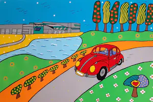 Franz Bodner - Going back a long time - zeefdruk met gesigneerd certificaat kopen? Bied vanaf 35!