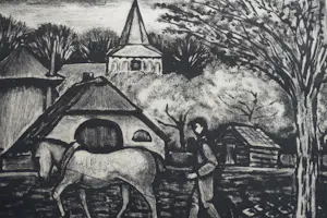 Jo Bezaan - LANDSCHAP BIJ GARDEREN kopen? Bied vanaf 70!