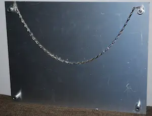 Guy Olivier - Zeefdruk op aluminium -mogelijk een unica - titel: 8 gangen in kamer 13 kopen? Bied vanaf 45!