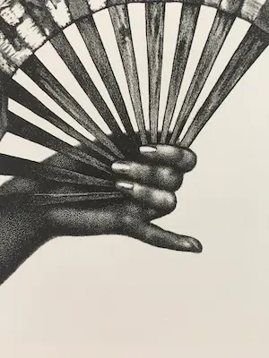 Niet of onleesbaar gesigneerd - Charmante dame met waaier kopen? Bied vanaf 1!