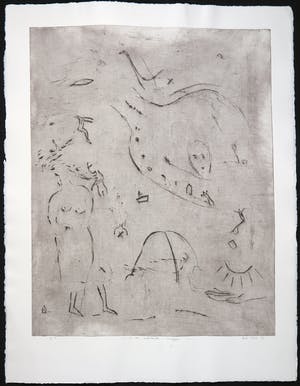 Henk Visch - Ets, In een onbewaakt zwijgen kopen? Bied vanaf 1!