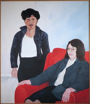 Alexandra Reelick - Acryl op doek, Antionette & Els - Ingelijst (Zeer Groot) kopen? Bied vanaf 10!