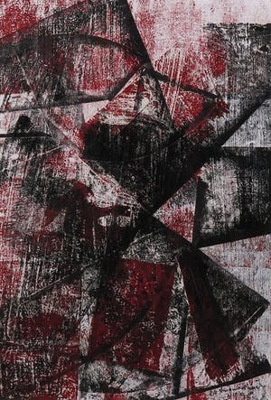 Bob Bonies - Gemengde techniek op papier, Zonder titel - Ingelijst kopen? Bied vanaf 1!