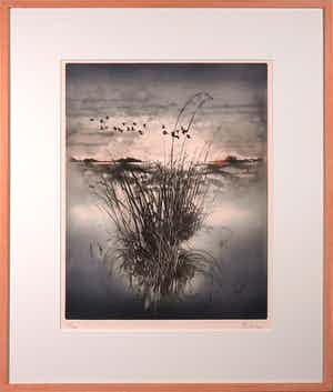 France Hilon - Ets, Zonder titel- Ingelijst verkocht voor € 1!