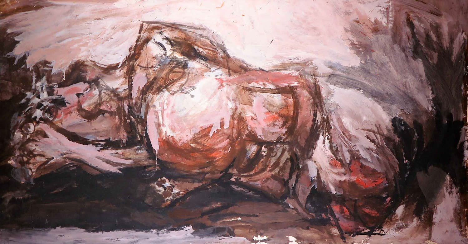 Aart Roos - Olieverf op board, Abstracte compositie (Zeer Groot) kopen? Bied vanaf 1!