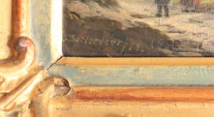 Salomon Leonardus Verveer - Landschap met zicht op stad aan het water (mogelijk Arnhem) kopen? Bied vanaf 950!