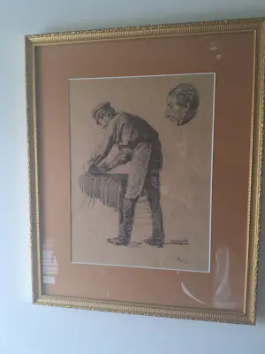 Willem Bastiaan Tholen - Studie van een handwerker kopen? Bied vanaf 150!