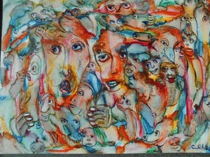 Carla Schot - - Olieverfschilderij - Figuren [1] kopen? Bied vanaf 50!